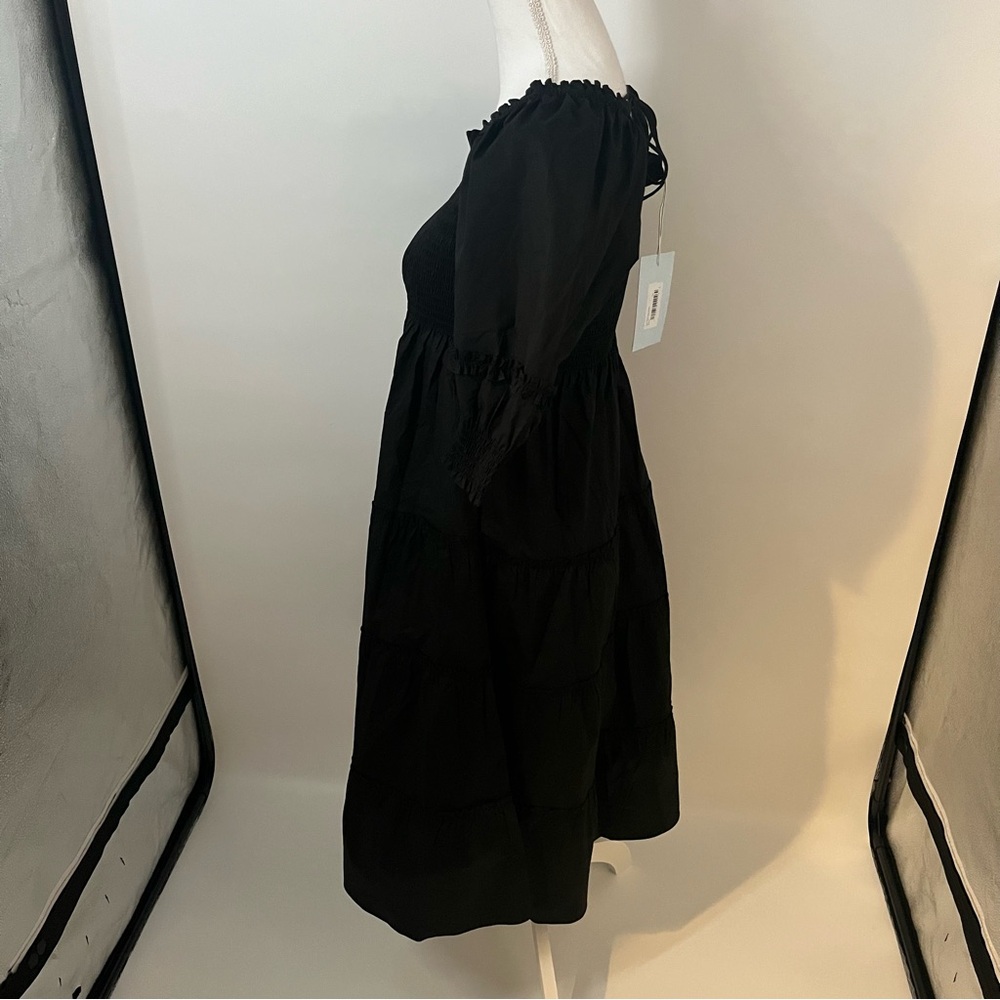 NWT Hill House The Nesli Nap Dress Black Extra-Small Women's - Picture 6 of 11